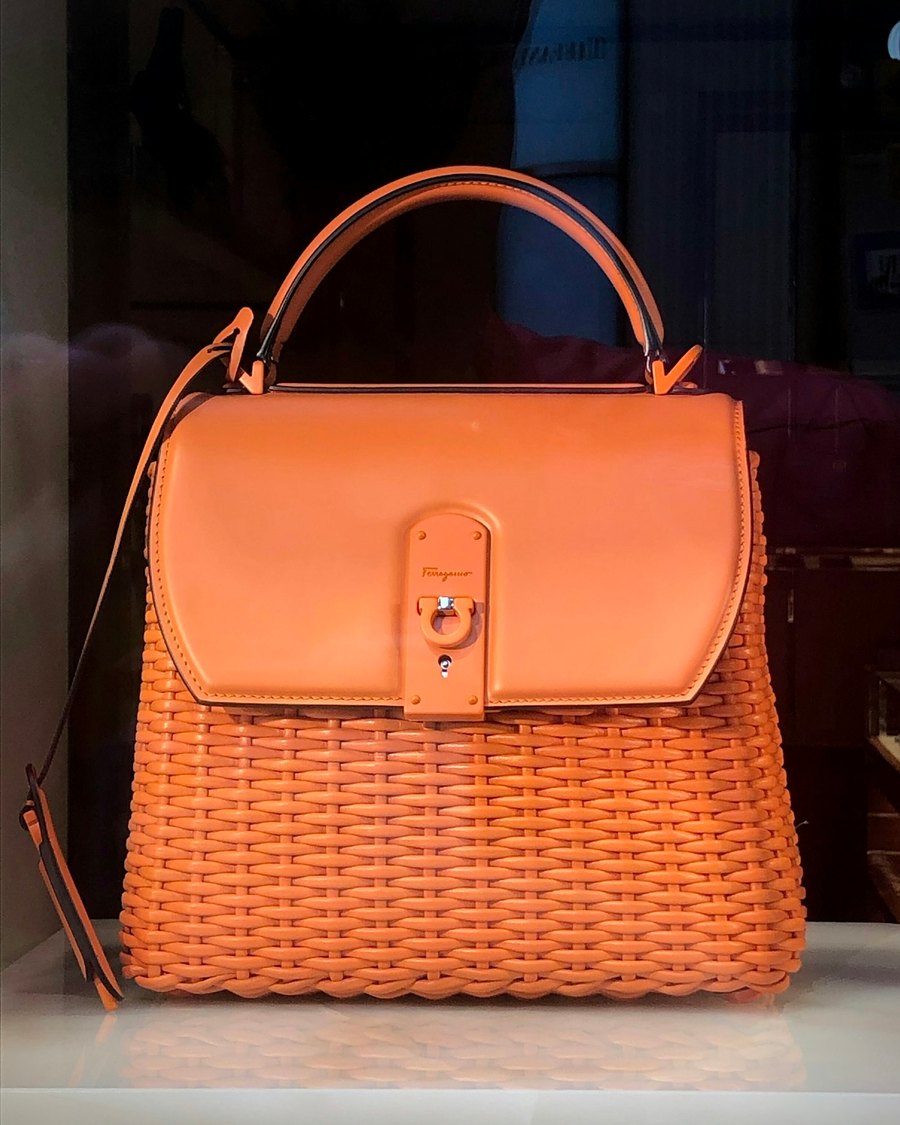 Handbag in a shop window