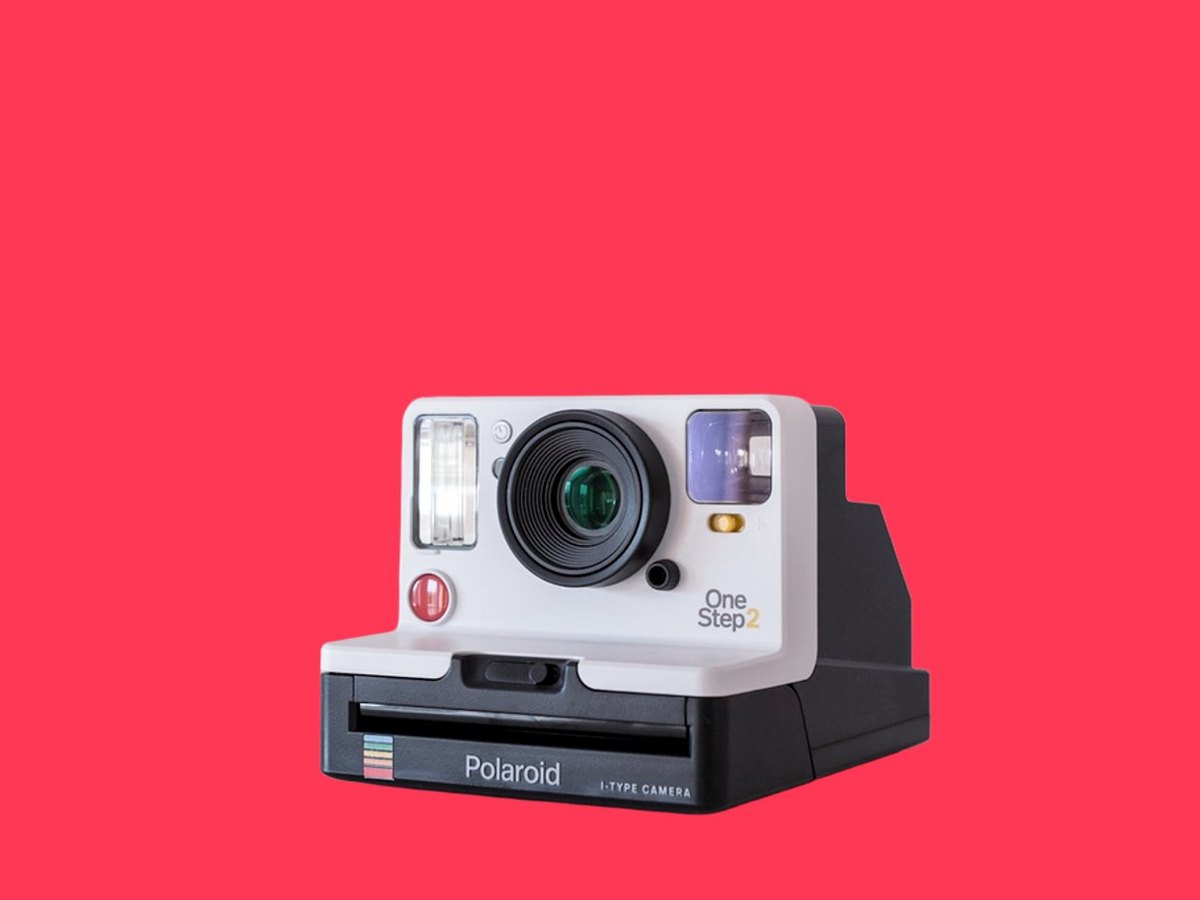Camera on a color listing background